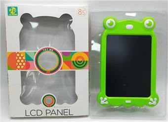 LCD writing board monochrome frog 8.5-inch (with vacuum sealed delivery battery, screwdriver, and pen)   ITEM NO.： W056579