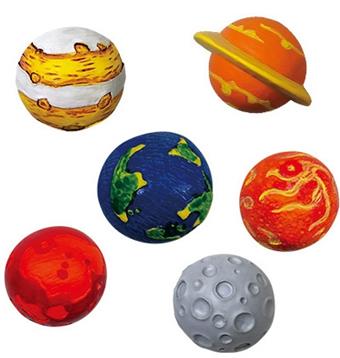 Painted Gypsum - Space Planet   ITEM NO.： W041616