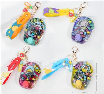 Space animal keychains (12PCS)   ITEM NO.： W048290
