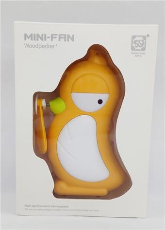 Electric Woodpecker Fan (Night Light)   ITEM NO.： W042206