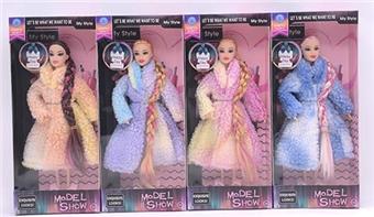 11.5-inch 9-joint solid body gold wire long braid fashion Barbie 4 mixed styles   ITEM NO.： W063000