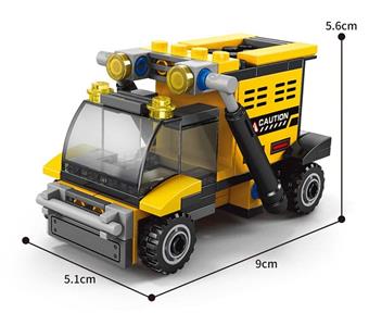 Box type dump truck 77PCS   ITEM NO.： W045801