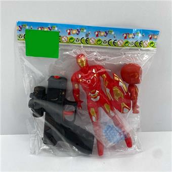 Continuous Colt Water Bullet Gun with 2 Dolls   ITEM NO.： W064218