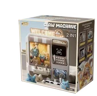 2-in-1 piggy bank doll machine (white)   ITEM NO.： W051116