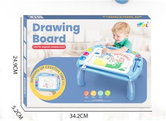 Magnetic writing board with table legs (blue body)   ITEM NO.： W056860