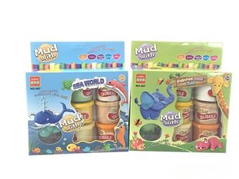 Colorful clay toys - Creative Zoo, Underwater World, two mixed designs   ITEM NO.： W052925