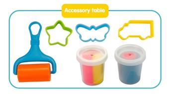 Two color mud tool set (2 bottles of 50g two color mud)   ITEM NO.： W052107