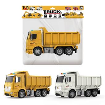 Inertial engineering vehicle - dump truck (with lighting and sound)   ITEM NO.： W047432