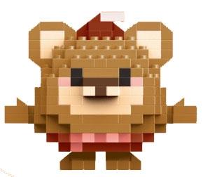 Little Bear 197PCS Low Price Impulse Edition - Micro Particle Building Blocks   ITEM NO.： W044850