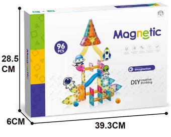 5.5CM Pipe Ball Magnetic Building Blocks 96PCS (Space Theme)   ITEM NO.： W046791