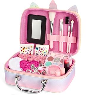 Gradient Unicorn Gold Powder Makeup Bag Makeup Set of 23 Pieces   ITEM NO.： W059491