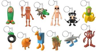 Shanhaijing wooden stick figurine with keychain 16 blind box display box   ITEM NO.： W055633