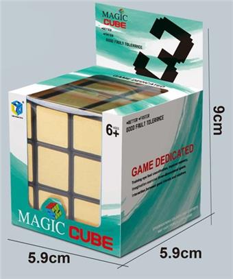 Third order mirror cube (gold and silver mixed) Mirror shaped third order cube puzzle decompression artifact 3rd order gold and silver cube   ITEM NO.： W042942
