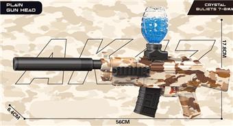 AK47 Camouflage Brown Electric Water Bullet Gun   ITEM NO.： W066211