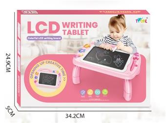 LCD writing board with table legs (pink body)   ITEM NO.： W056863