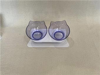 Pet Supplies Feeding Bowl Cat Food Bowl Dog Food Bowl Drinking Bowl Neck Protection Double Cat Bowl   ITEM NO.： W062475