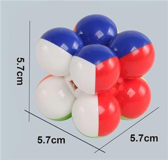Second order solid color sphere Rubik's Cube (6 pieces/box)   ITEM NO.： W042729