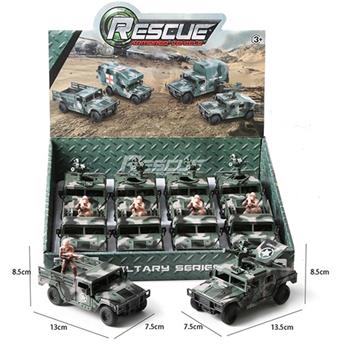Inertial Hummer military vehicle (8 units, 2 mixed models)   ITEM NO.： W041745