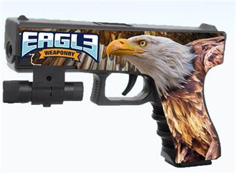 Eagle Graffiti Manual Inflatable Water Bullet Gun with Infrared, Comes with One Pack of Bubble Water Bullets, One Pack of Dry Water Bullets, Two Mixed Models   ITEM NO.： W063824