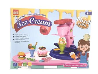 Colorful clay toys - Ice cream machine mixed with two colors   ITEM NO.： W052923