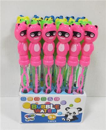 Small cartoon animal bubble stick (regular uncovered) (24 sticks)   ITEM NO.： W043069