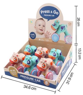 Cartoon Sheep Pressure Car Inertia Car 8pcs/box   ITEM NO.： W042218