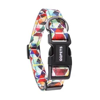 Pet reflective strip printed collar   ITEM NO.： W062572