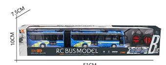 1: 32 Four way remote control lighting double section simulation bus   ITEM NO.： W060623