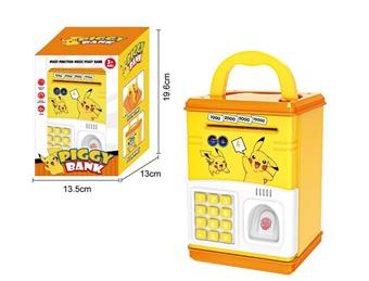 Fingerprint piggy bank (Pikachu)   ITEM NO.： W051297