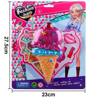 Factory version ice cream with two layers of beads and cosmetics   ITEM NO.： W058371