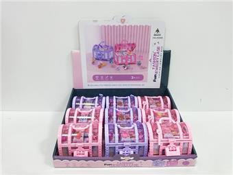 Fashion Jewelry Treasure Box (9PCS full box price) Children and Girls Play Home Accessories Makeup and Beauty Props   ITEM NO.： W060098