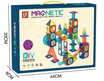 Piggy Magnetic Ball Track Building Blocks (130PCS)   ITEM NO.： W046456