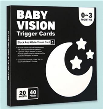 1st order baby black and white visual card   ITEM NO.： W044056