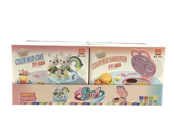 Clay Toys - Burger Cake 2-in-1   ITEM NO.： W052921