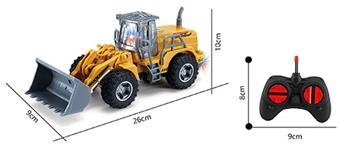 1: 32 Four way light remote control flat arm shovel engineering vehicle   ITEM NO.： W060690