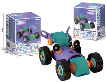 Soft rubber building block assembly vehicle   ITEM NO.： W042290