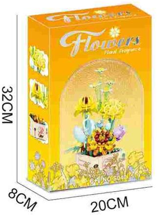 Fragrant and ethereal 579PCS flower series   ITEM NO.： W060013