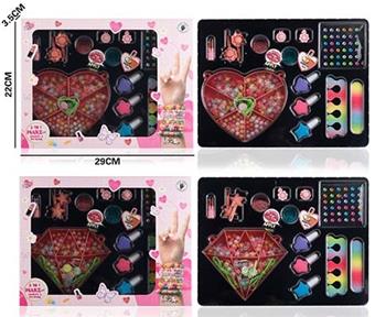 Peach Heart Diamond Bead Mid Bead Makeup Set   ITEM NO.： W058963