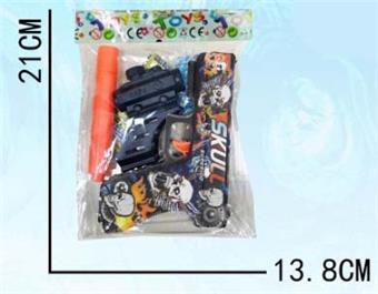 Dinosaur/Gollum Head Graffiti Manual Inflatable Water Bullet Gun   ITEM NO.： W063599