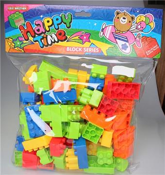 400 grams (approximately 80-90PCS) of multi-color mixed weighing of card head bag building blocks   ITEM NO.： W046232