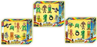 Shanhaijing wooden stick figurine 8 pieces in a box/3 styles   ITEM NO.： W055642