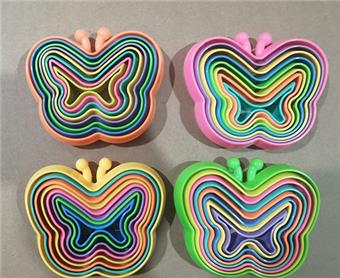 Cross border popular puzzle magic circle (butterfly style) 24pcs   ITEM NO.： W041638