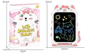 10 inch cartoon butterfly cat color screen LCD electronic writing board drawing board graffiti drawing board handwriting board (CR2025 power pack * 1)   ITEM NO.： W056490