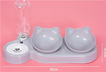 Pet supplies feeding bowl, cat food bowl, dog food bowl, drinking water bowl, drinking water feeding bowl, three bowls   ITEM NO.： W062483