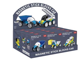 Magnetic engineering block car (large)   ITEM NO.： W047349