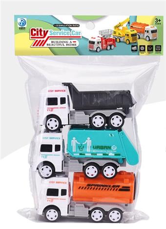 3 inertia sanitation trucks   ITEM NO.： W042902