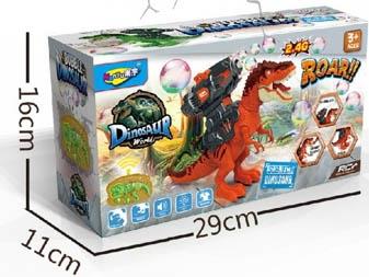 2.4G Bubble Blowing Remote Control (Electric Package) Simulated Animal Dinosaur Electric Dinosaur Model Automatic Bubble Blowing Launcher   ITEM NO.： W055360