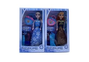 11.5-inch live action hand Frozen Barbie with handbag and hanging accessories, 2 mixed styles   ITEM NO.： W055534