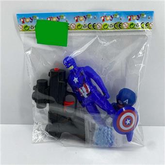 Desert Eagle Water Bullet Gun with 2 Dolls   ITEM NO.： W064216
