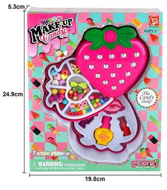 Factory version strawberry two-layer bead+cosmetics   ITEM NO.： W058466